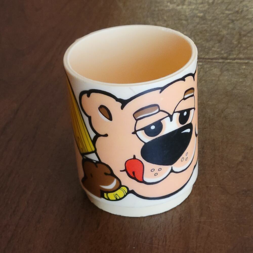 Vintage Deka 1978 The Big League Bears Plastic Mug Cup